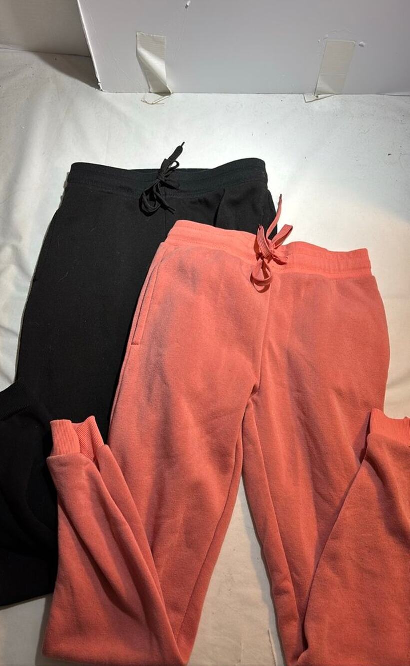 Real Essentials Unisex Sweatpants Set - Black and Coral